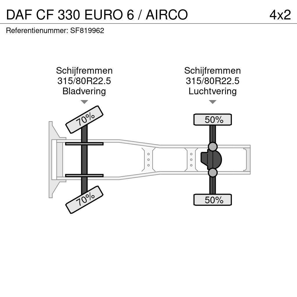 DAF CF 330 EURO 6 / AIRCO Tegljači