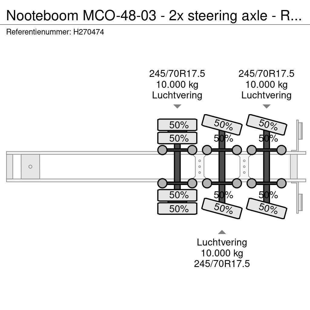 Nooteboom MCO-48-03 - 2x steering axle - Ramps - SAF Axle - Poluprikolice labudice