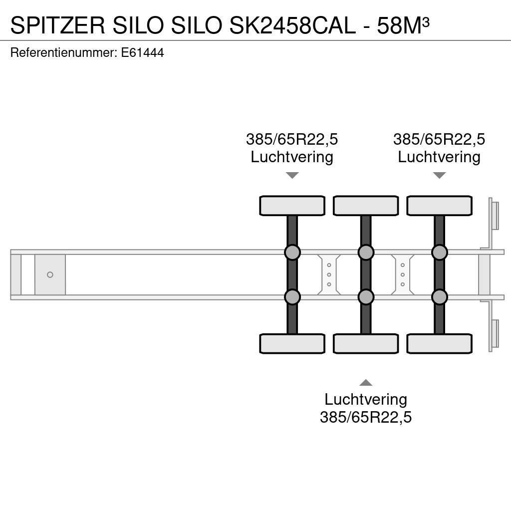 Spitzer Silo SILO SK2458CAL - 58M³ Poluprikolice cisterne