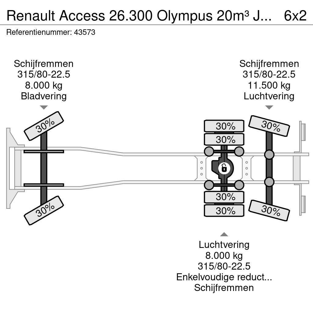 Renault Access 26.300 Olympus 20m³ Just 187.041 km! Kamioni za otpad