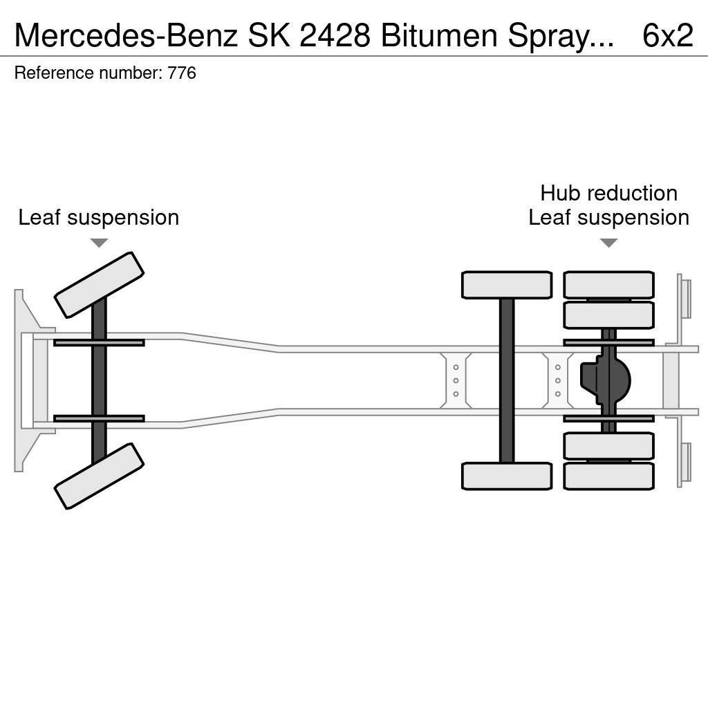Mercedes-Benz SK 2428 Bitumen Sprayer 11.000L Good Condition Polovne bitumen prskalice