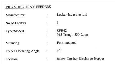  Locker SF42 Vibrating Feeder Fideri/hranilice