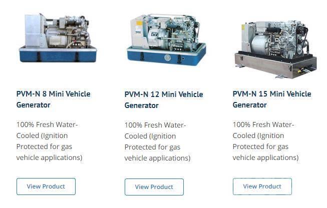 Fischer Panda generator Vehicle AC 15 Mini PVK-U Series Dizel generatori