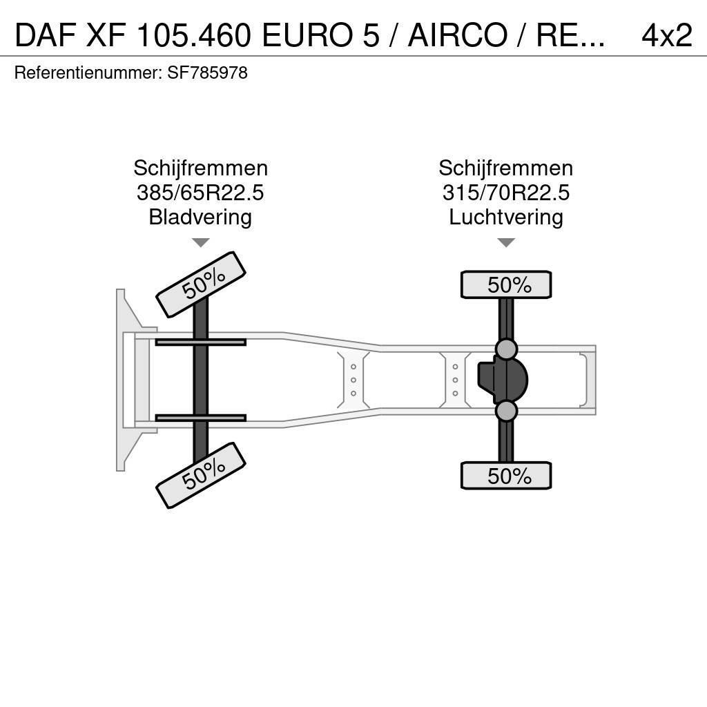 DAF XF 105.460 EURO 5 / AIRCO / RETARDER Tegljači