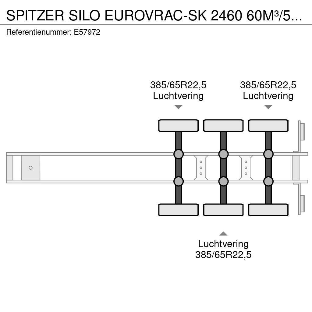 Spitzer Silo EUROVRAC-SK 2460 60M³/5xCOMP Poluprikolice cisterne