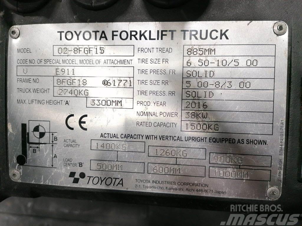 Toyota 02-8FGF15 Plinski viljuškari
