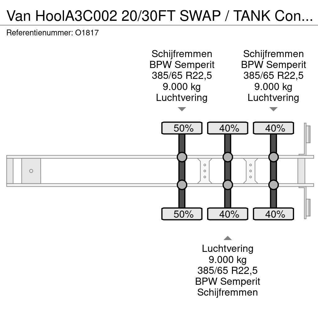 Van Hool A3C002 20/30FT SWAP / TANK ContainerChassis - Alco Kontejnerske poluprikolice