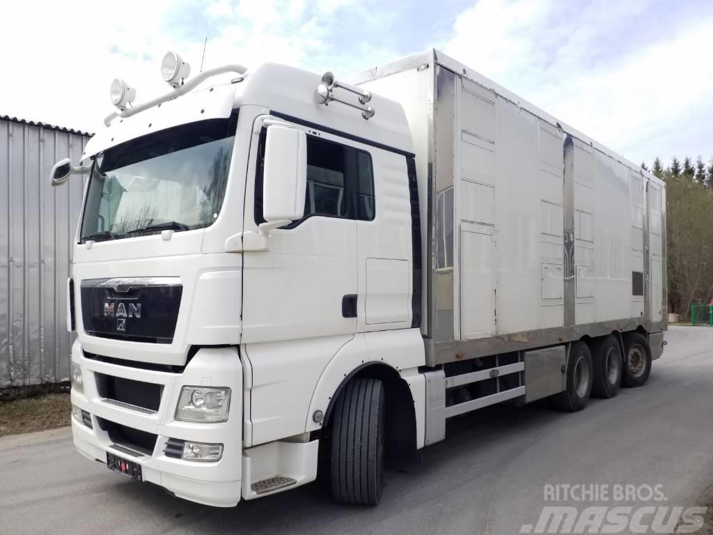 MAN TGX 35.540 8X4 EURO5 TRIDEM ANIMAL Kamioni za prevoz životinja