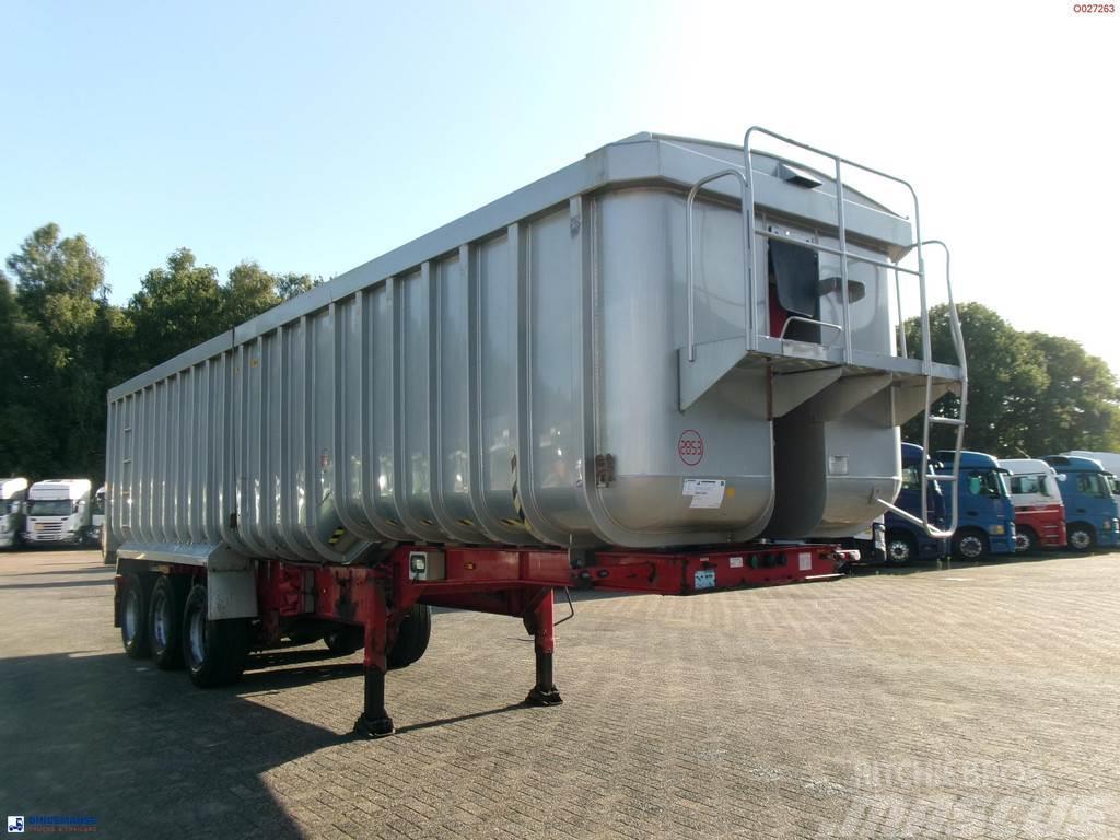 Montracon Tipper trailer alu 50.5 m3 + tarpaulin Kiper poluprikolice