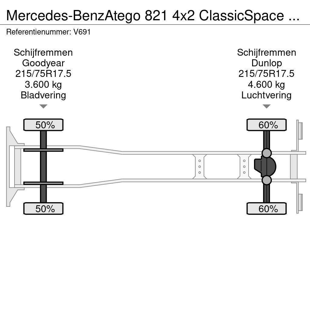 Mercedes-Benz Atego 821 4x2 ClassicSpace Euro6 - GeslotenBak 6.0 Sanduk kamioni
