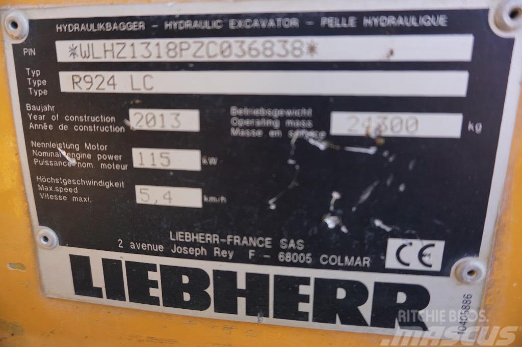 Liebherr R 924 LC Bageri guseničari