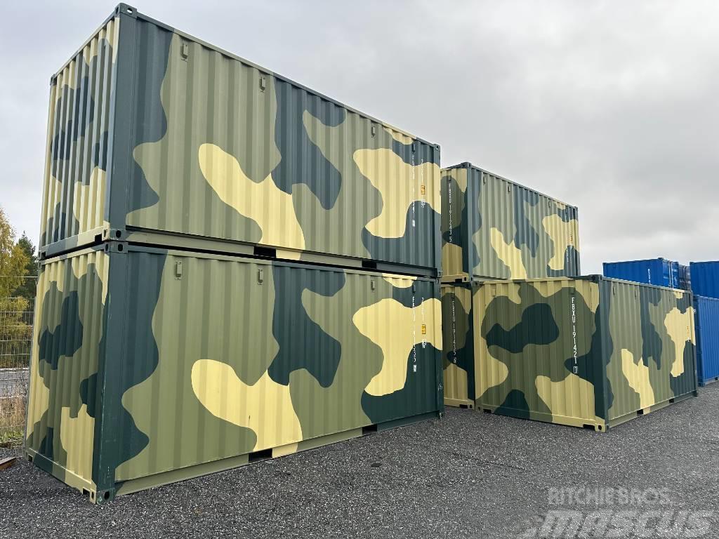  Sjöfartscontainer nya 20fots Camouflage Container Brodski kontejneri