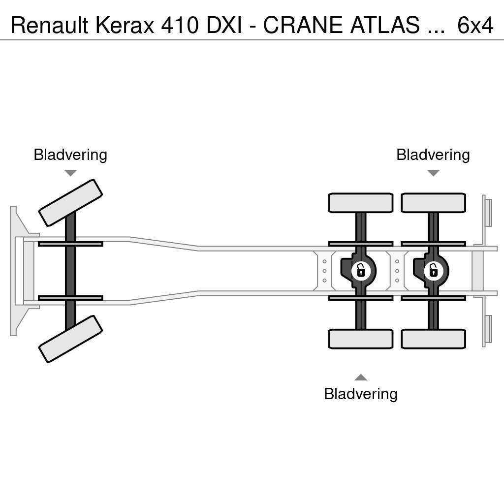 Renault Kerax 410 DXI - CRANE ATLAS 16T/M - 2 WAY TIPPER 6 Kiperi kamioni