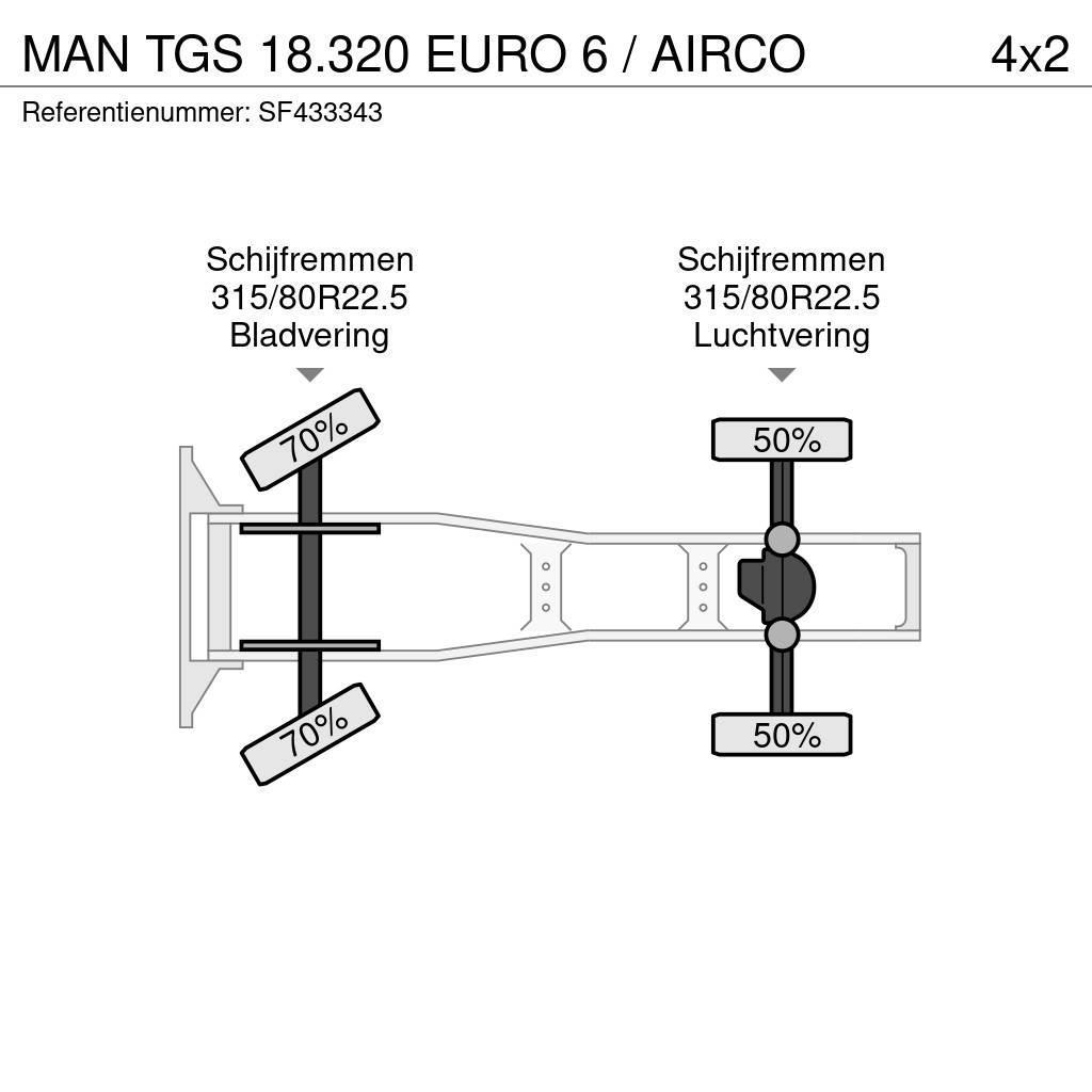 MAN TGS 18.320 EURO 6 / AIRCO Tegljači