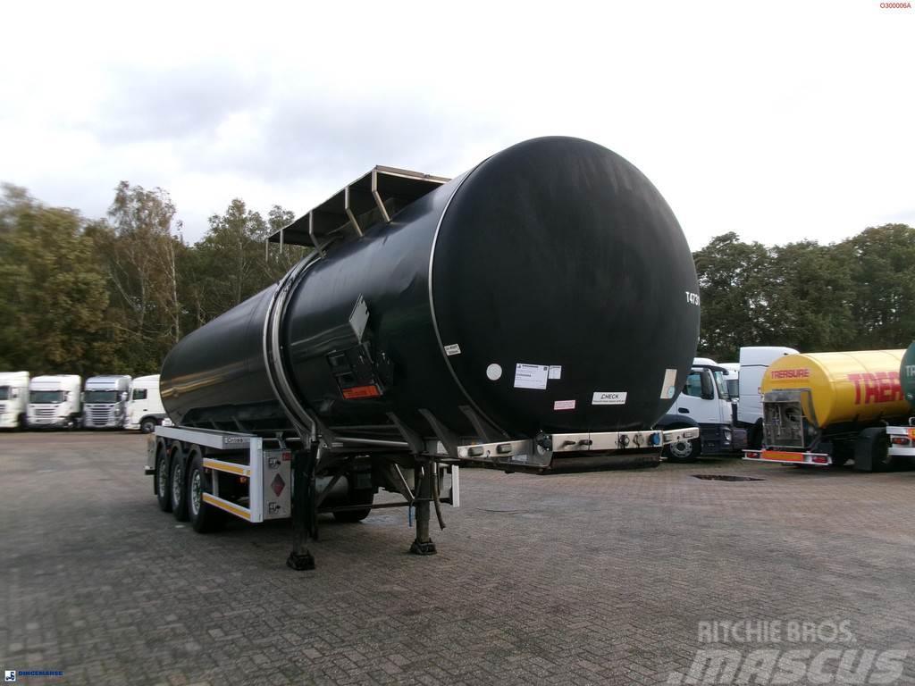 Crossland Bitumen tank inox 33 m3 / 1 comp + ADR L4BN Poluprikolice cisterne