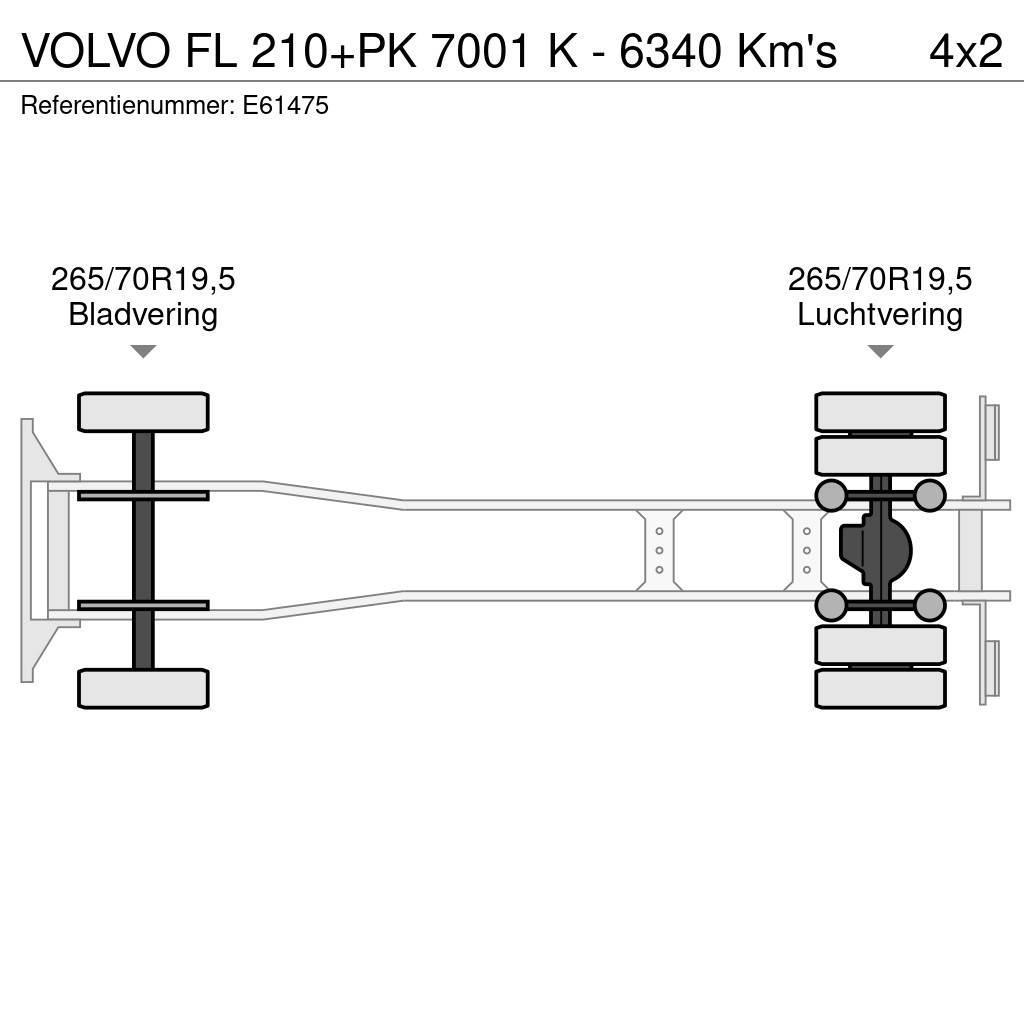 Volvo FL 210+PK 7001 K - 6340 Km's Kamioni sa ciradom