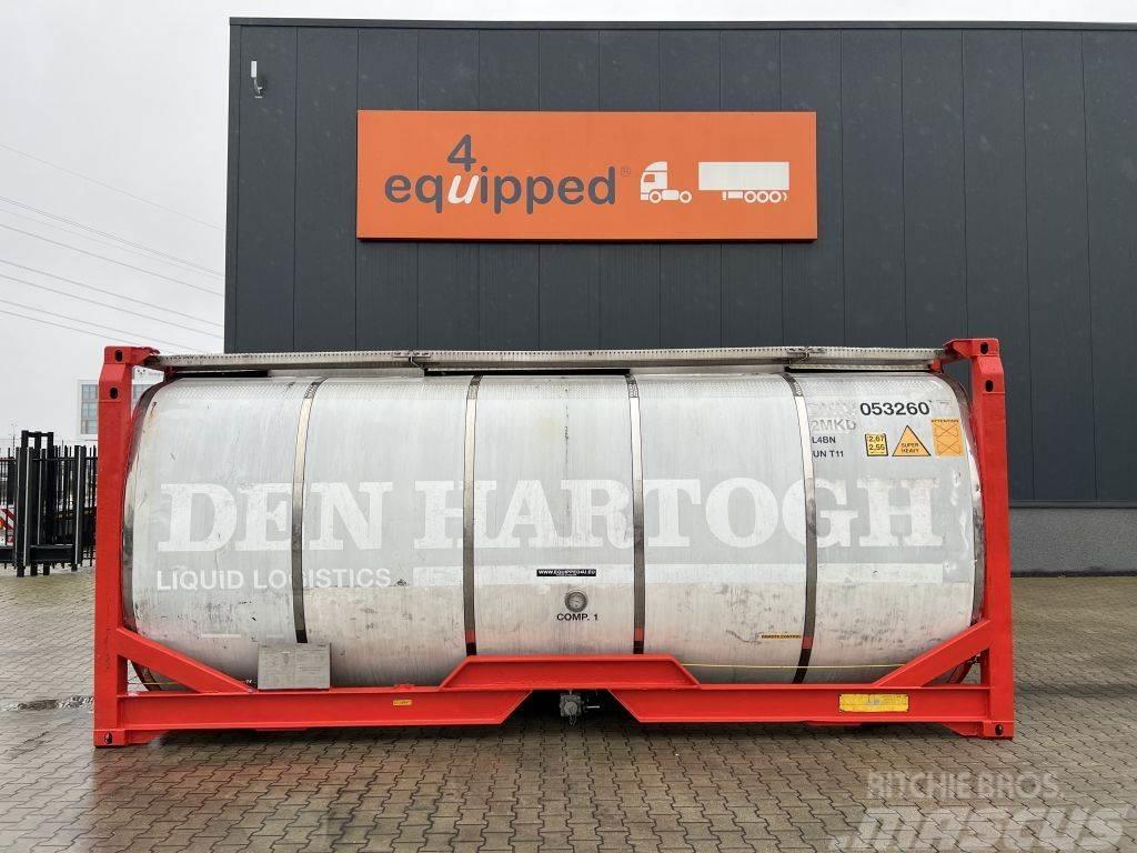 Van Hool 20FT, 24.900L, 2 comp.(12.450L + 12.450L), UN PORT Cisterne za gorivo