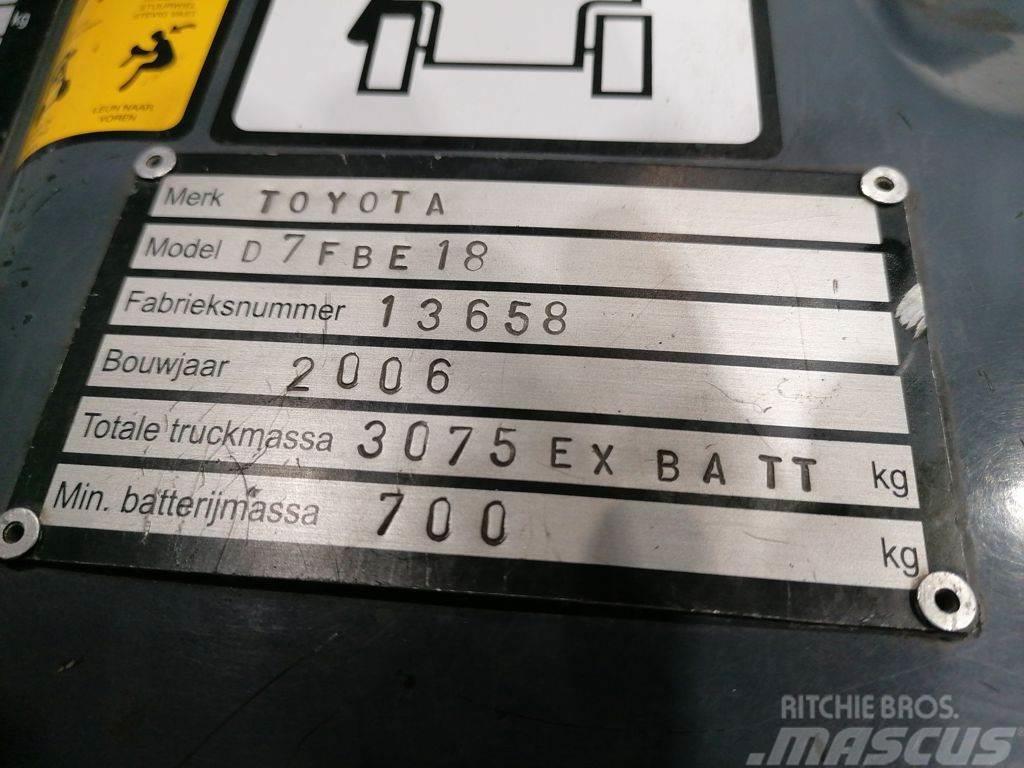 Toyota 7FBEF18 Električni viljuškari