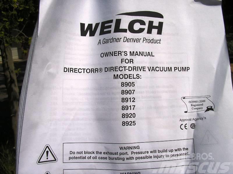  Welch Vacuum Technology 8905 Oprema za filtraciju