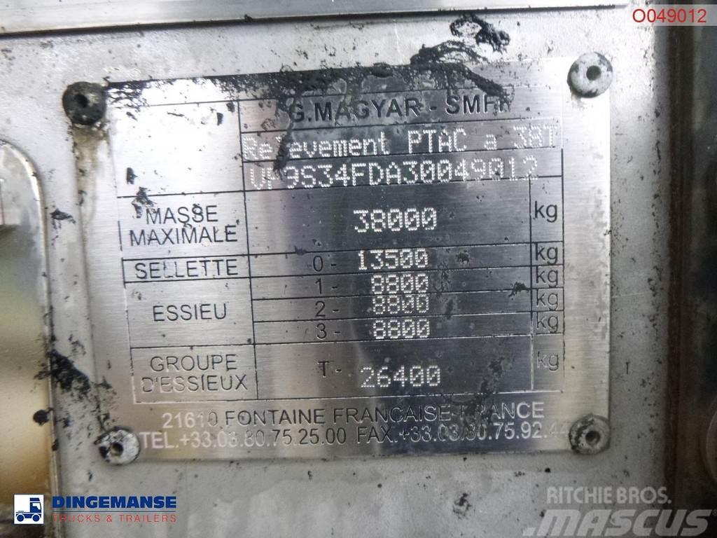 Magyar Bitumen tank inox 31.8 m3 / 1 comp / ADR 22/10/202 Poluprikolice cisterne