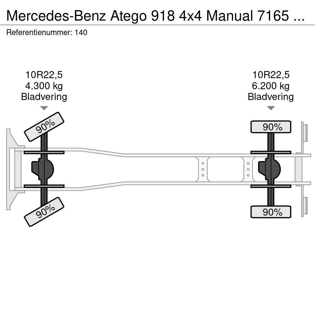 Mercedes-Benz Atego 918 4x4 Manual 7165 KM Generator Firetruck C Sanduk kamioni