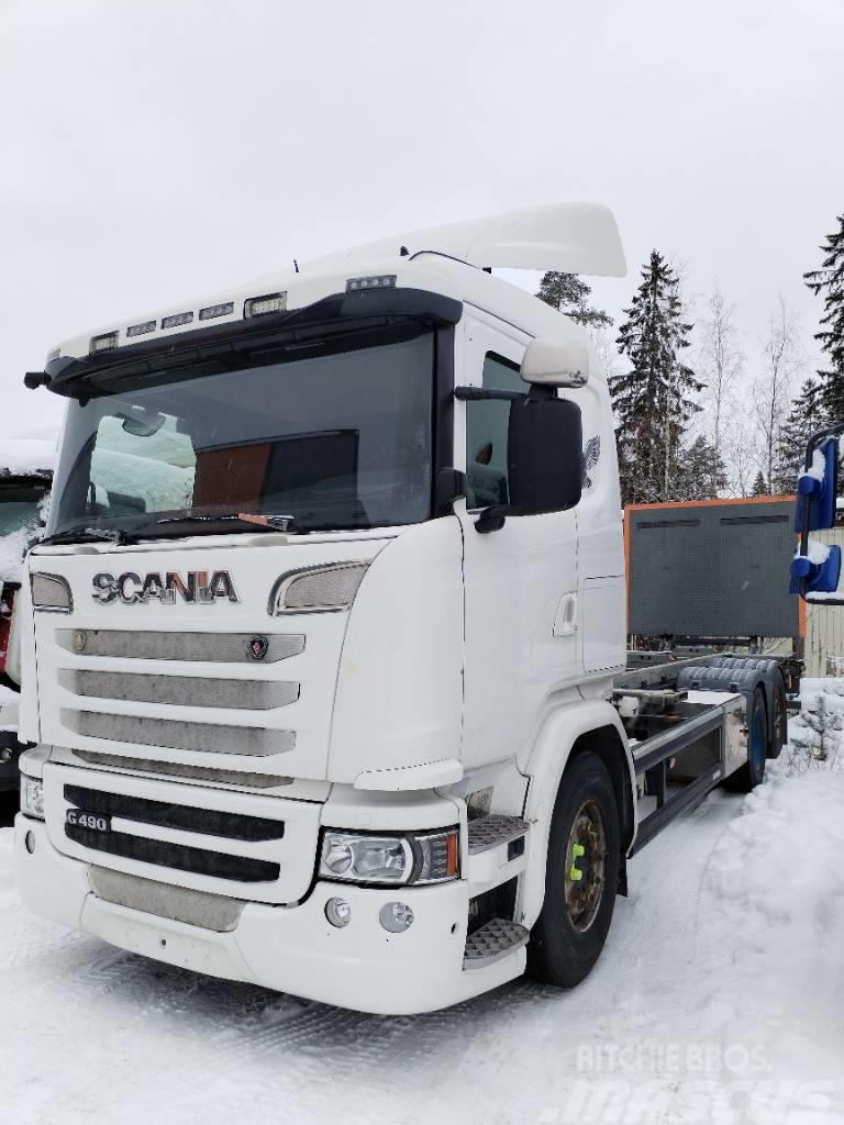Scania G 490 konttilaite Kontejnerski kamioni