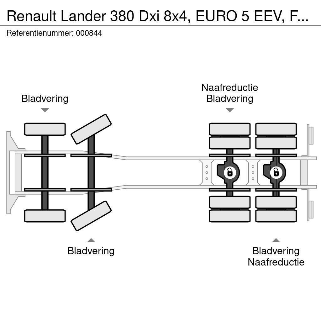 Renault Lander 380 Dxi 8x4, EURO 5 EEV, Fassi, Remote, Ste Kamioni sa otvorenim sandukom