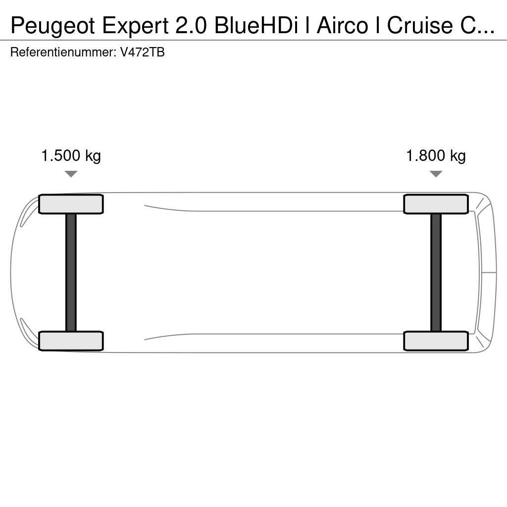 Peugeot Expert 2.0 BlueHDi l Airco l Cruise Control l Trek Sanduk kombiji
