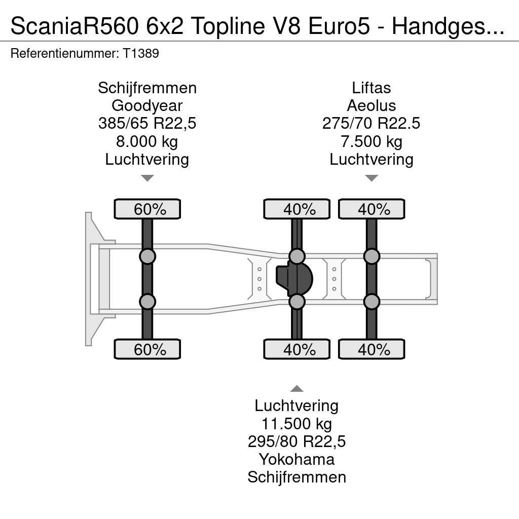 Scania R560 6x2 Topline V8 Euro5 - Handgeschakeld - Vollu Tegljači