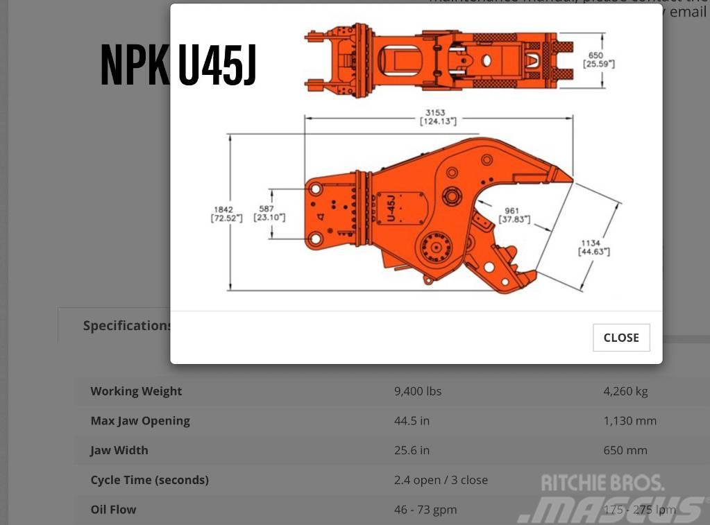 NPK U 45 JR Ostale komponente za građevinarstvo