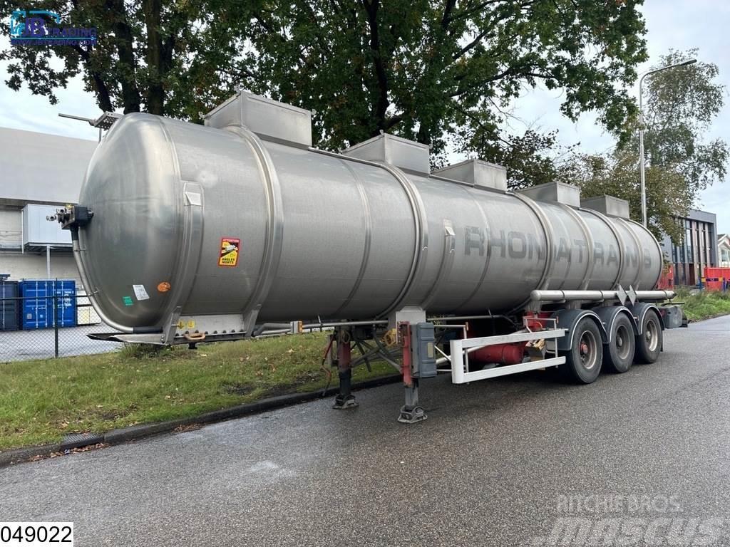 Magyar Chemie 34500 Liter, RVS tank, 1 Compartment Poluprikolice cisterne