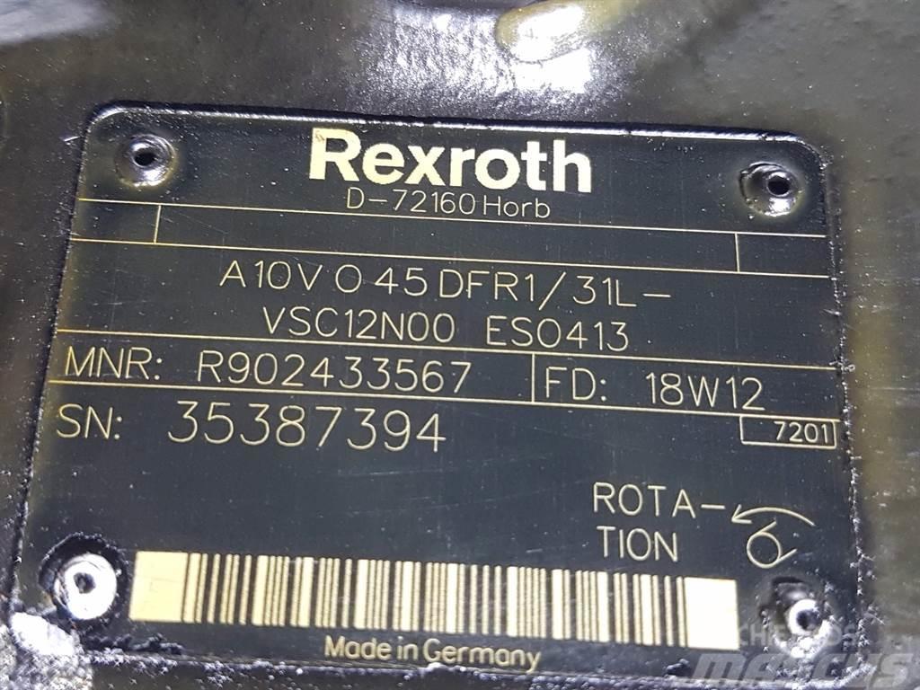 CLAAS TORION-Rexroth A10VO45DFR1/31L-Load sensing pump Hidraulika