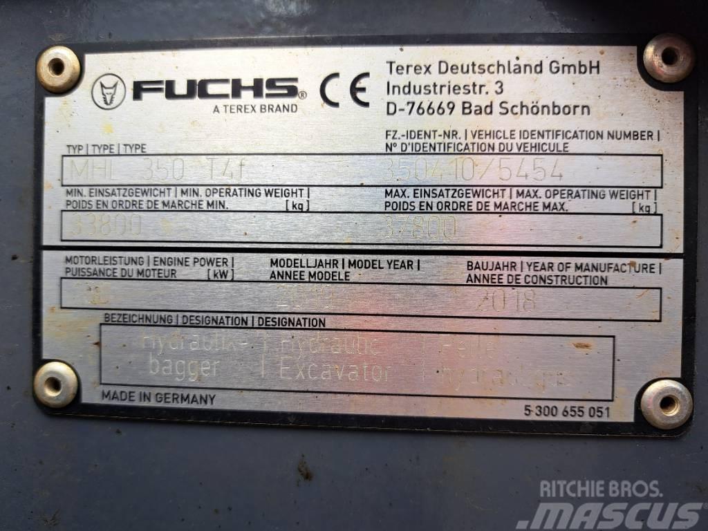 Fuchs MHL350F Bageri za prenos primarnih/sekundarnih sirovina