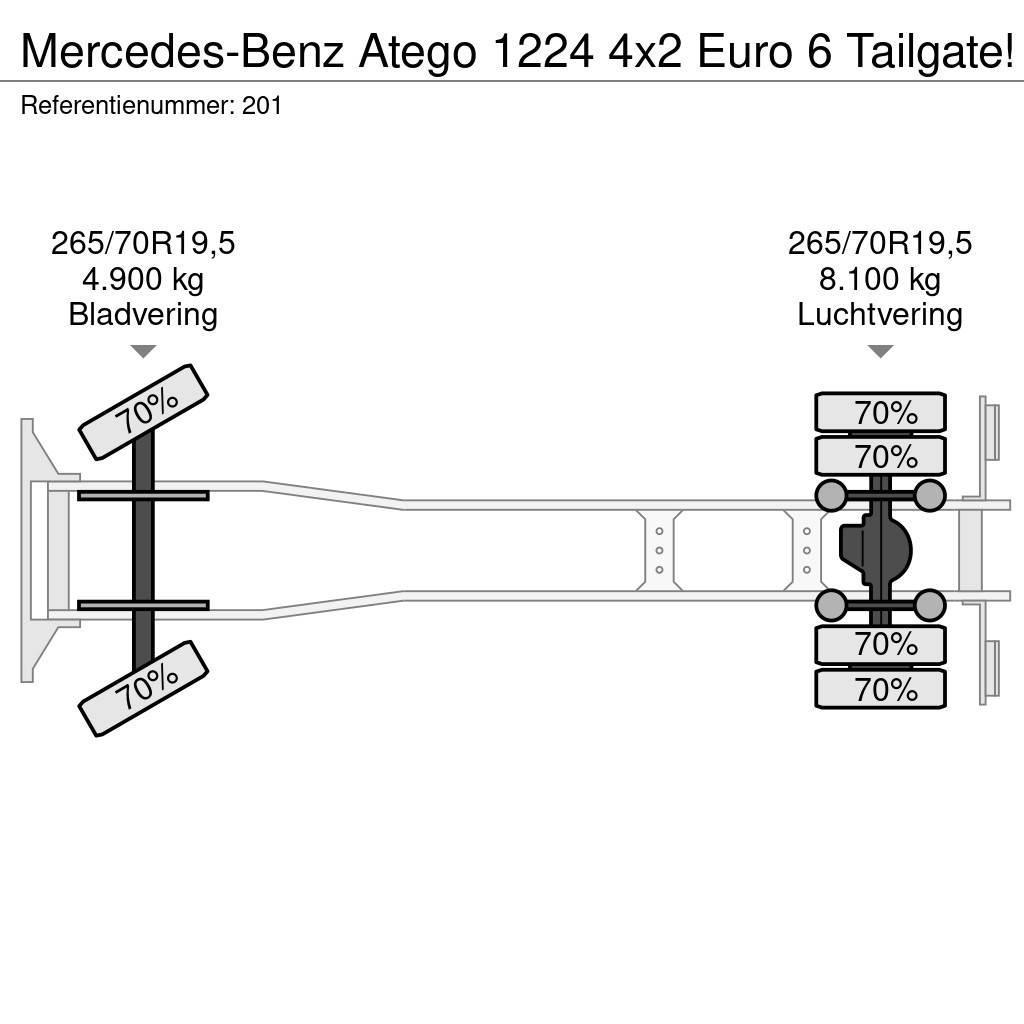 Mercedes-Benz Atego 1224 4x2 Euro 6 Tailgate! Sanduk kamioni