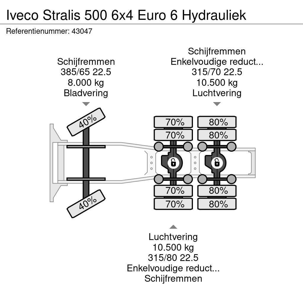 Iveco Stralis 500 6x4 Euro 6 Hydrauliek Tegljači