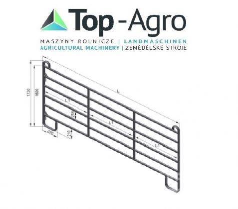 Top-Agro Partition wall door or panel HAP 240 NEW! Hranilice za živinu