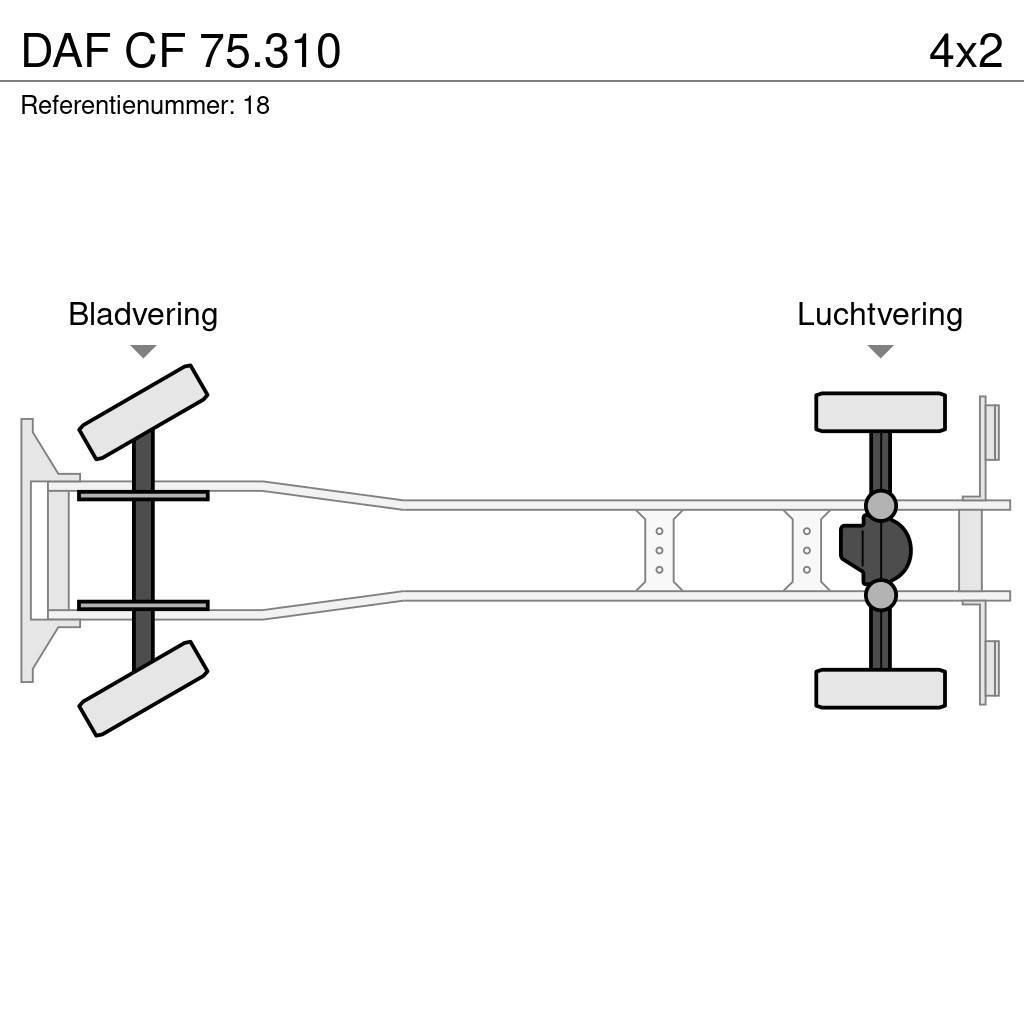 DAF CF 75.310 Rol kiper kamioni sa kukom za podizanje tereta