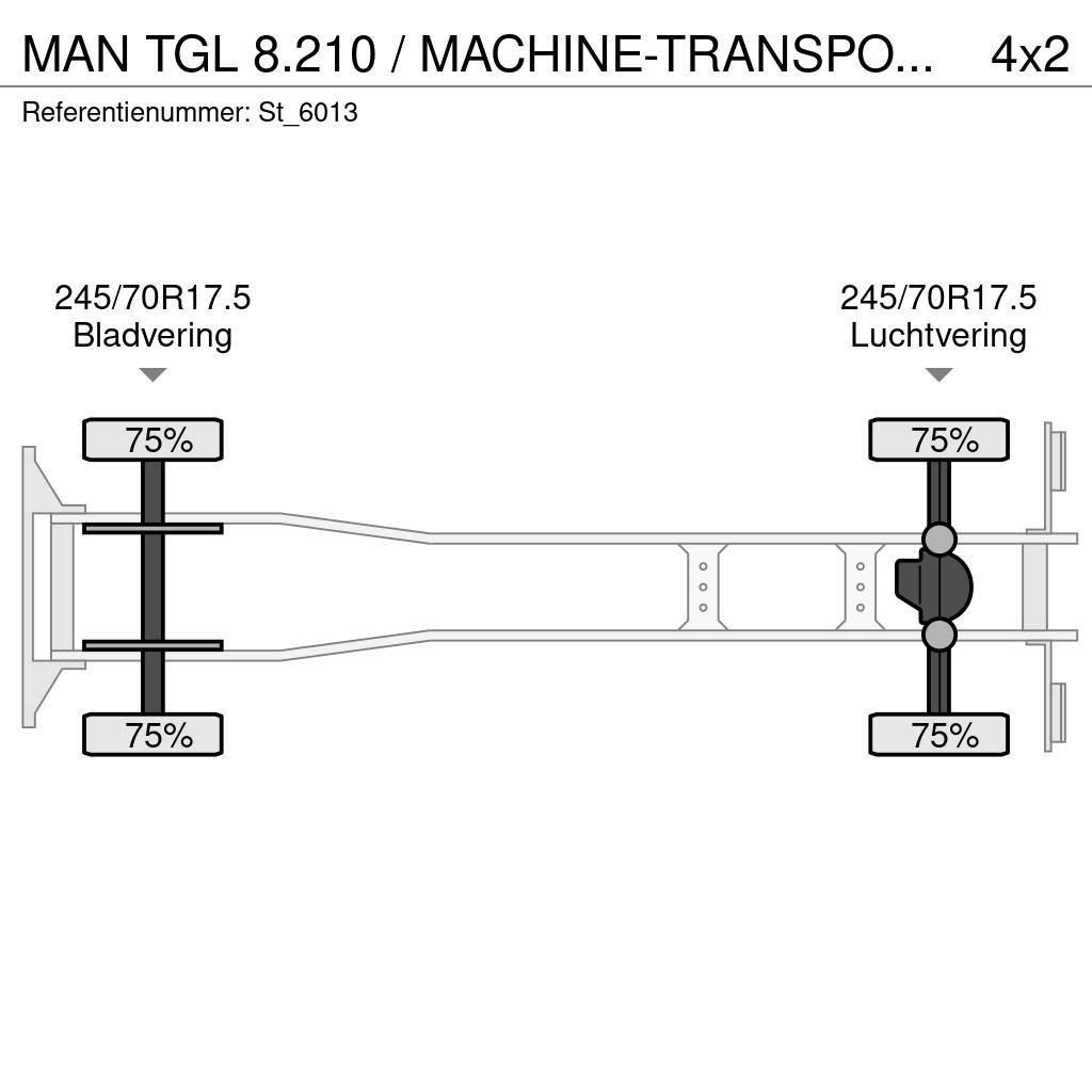 MAN TGL 8.210 / MACHINE-TRANSPORT / OPRIJ-WAGEN / AIRC Autotransporteri