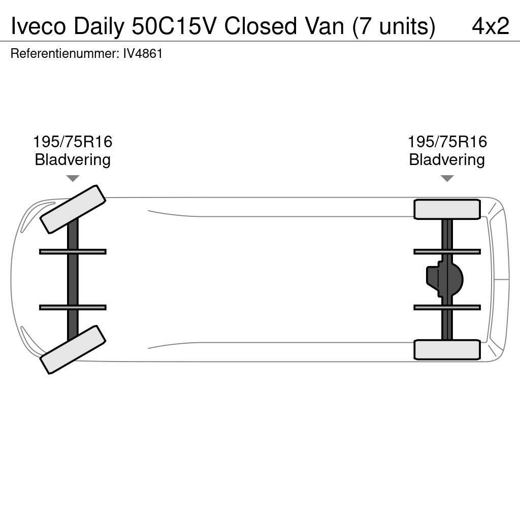 Iveco Daily 50C15V Closed Van (7 units) Sanduk kombiji