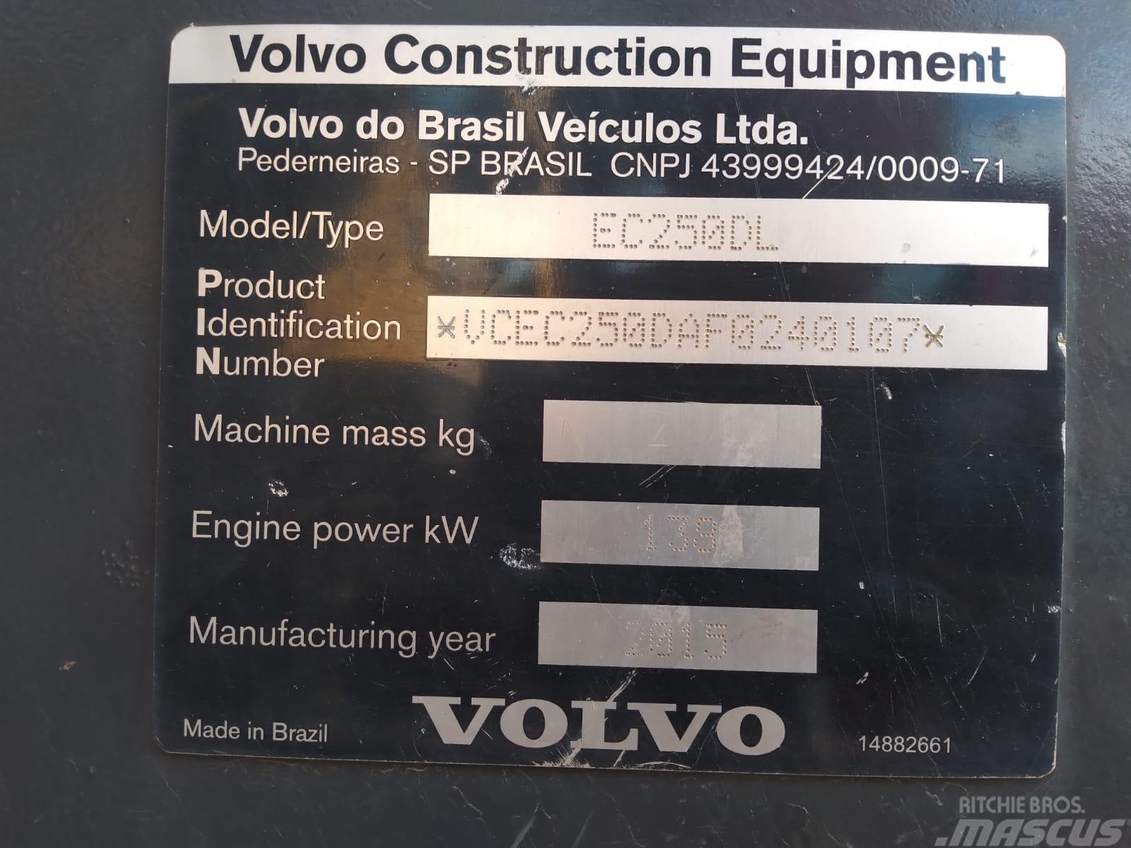 Volvo EC 250 D L Bageri guseničari