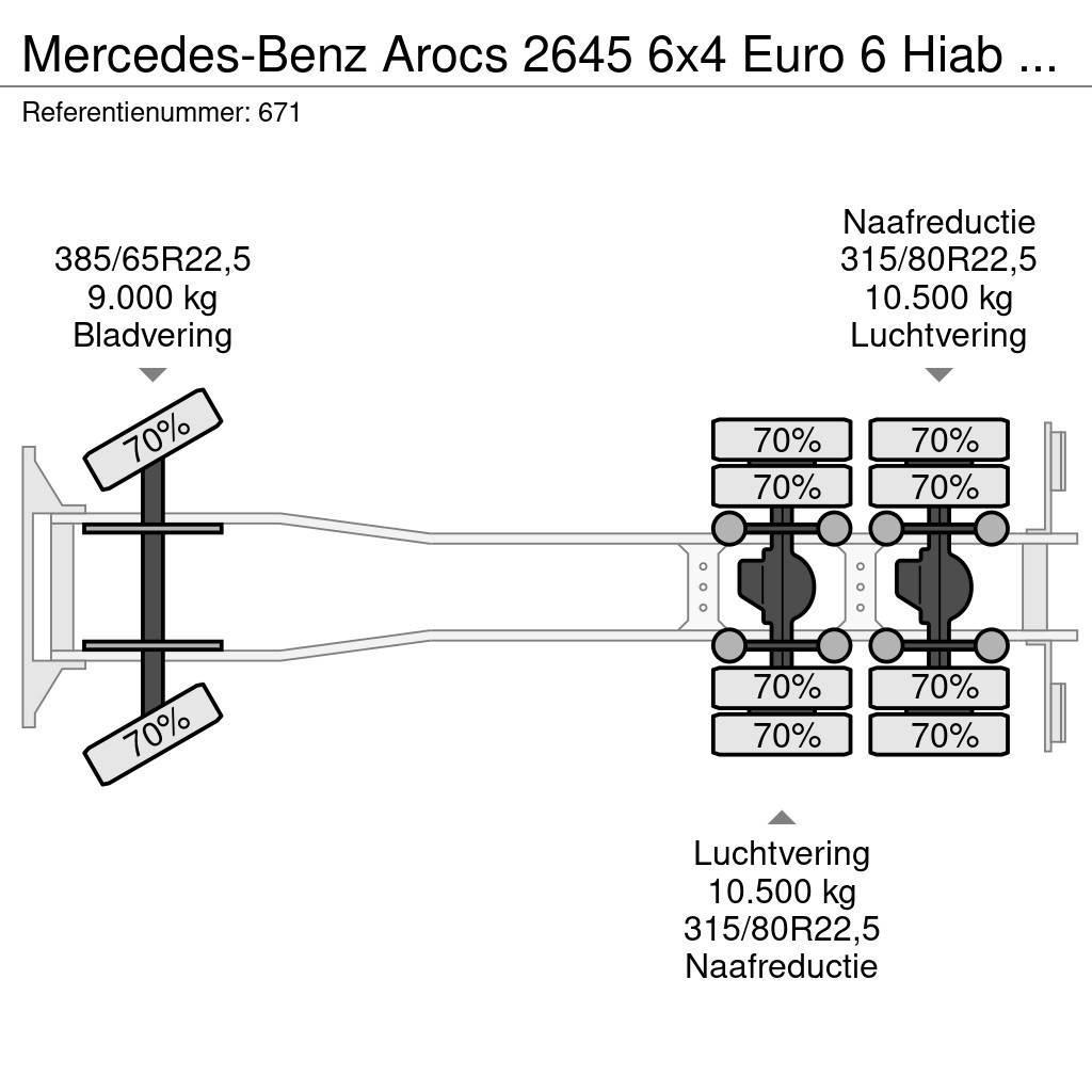 Mercedes-Benz Arocs 2645 6x4 Euro 6 Hiab XS 377 Hipro 7 x Hydr. Polovne dizalice za sve terene