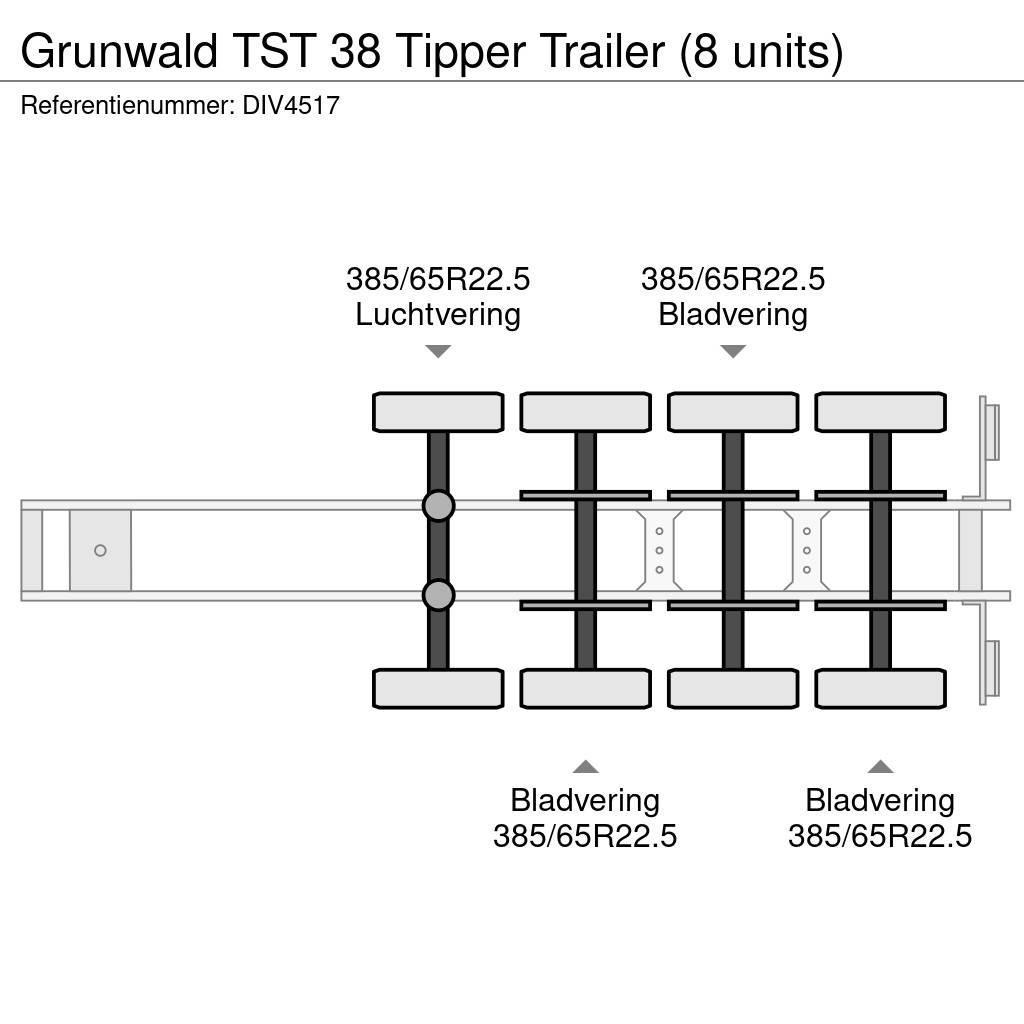 Grunwald TST 38 Tipper Trailer (8 units) Kiper poluprikolice