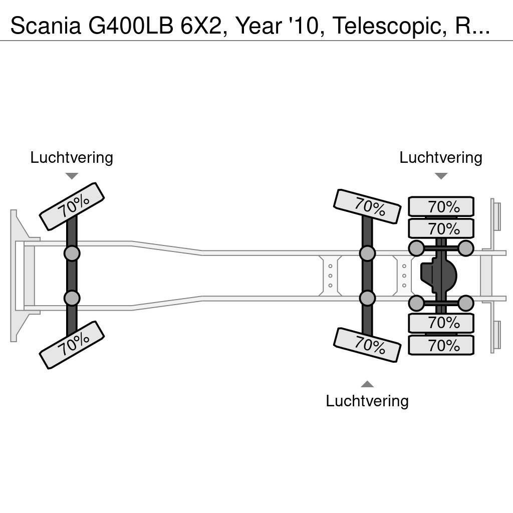 Scania G400LB 6X2, Year '10, Telescopic, Remote control! Komunalni kamioni