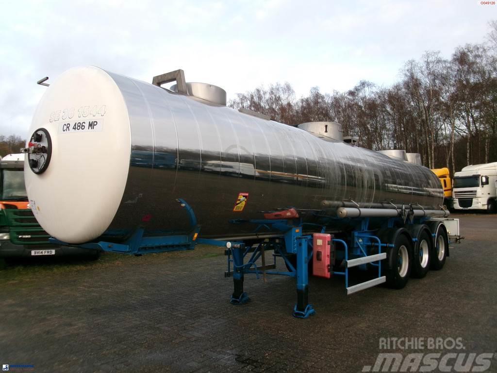 Magyar Chemical ACID tank inox L10BN 20.5 m3 / 1 comp Poluprikolice cisterne