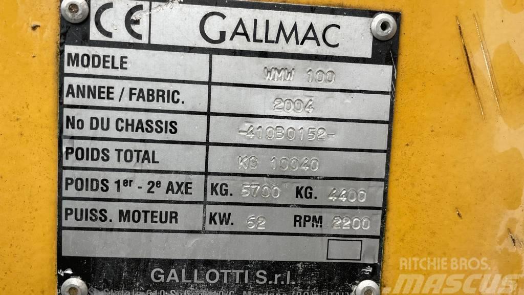 Gallmac WMW 100 Bageri točkaši