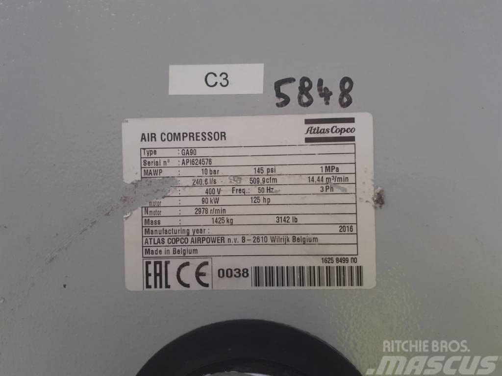 Atlas Copco Compresseur à vis (GA90) Polovni pojačivači vazduha