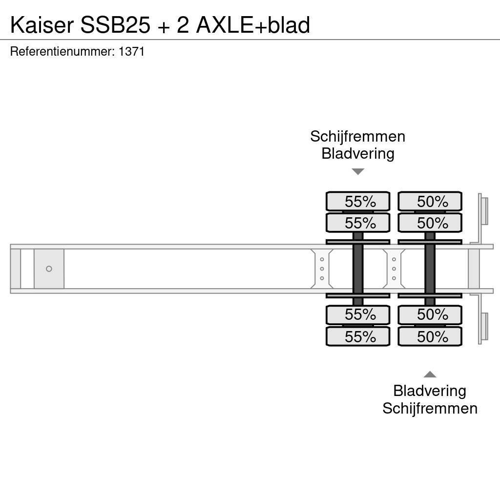 Kaiser SSB25 + 2 AXLE+blad Poluprikolice labudice