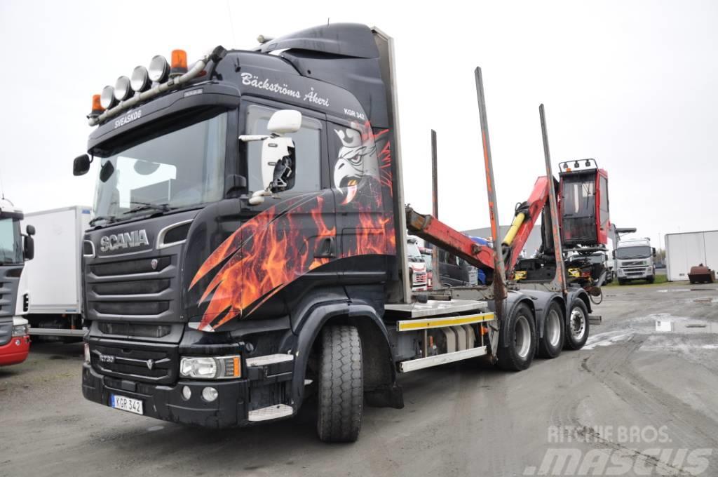 Scania R730 LB8X4 4HNB  Euro 6 Kamioni za drva Šticari