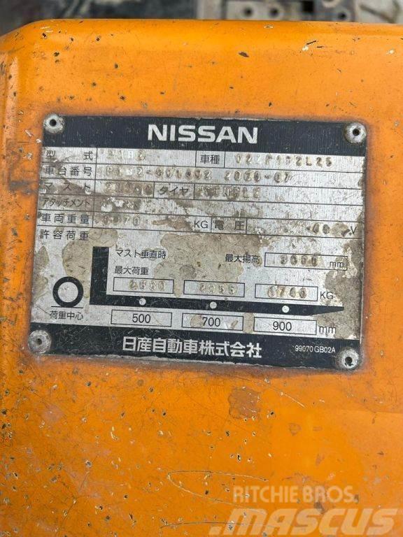 Nissan Duplex, 2.500KG, 4.926hrs!!, no charger 02ZP1B2L25 Električni viljuškari