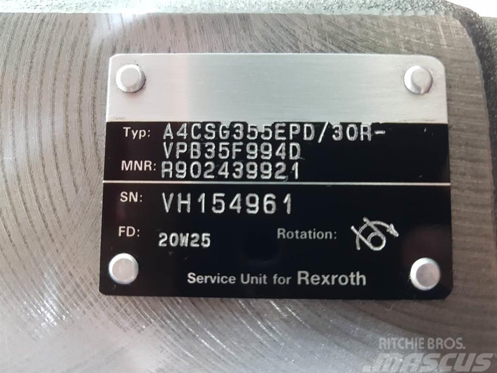 Rexroth A4CSG355EPD/30R - Drive pump/Fahrpumpe/Rijpomp Hidraulika